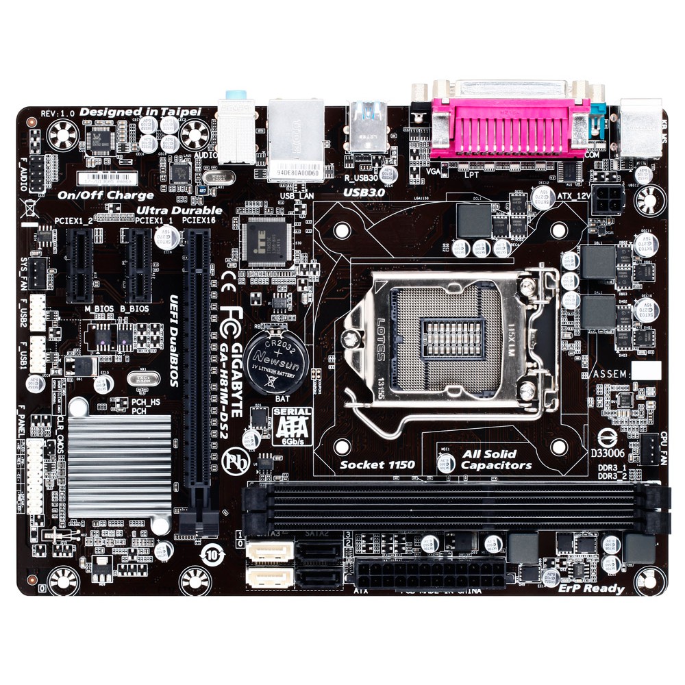 [ VI TÍNH VINH GAMING ] -  MAINBOAD GIGABYTE H81M-DS2 - HÀNG NEW BẢO HÀNH 36 THÁNG TẠI SHOP