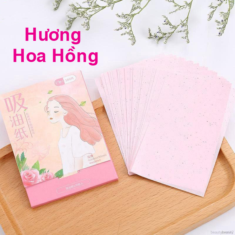 GIẤY THẤM DẦU 100 TỜ CÓ HƯƠNG THƠM