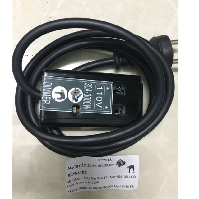 Bộ dây nguồn mạch cản 220v/110v 3000w