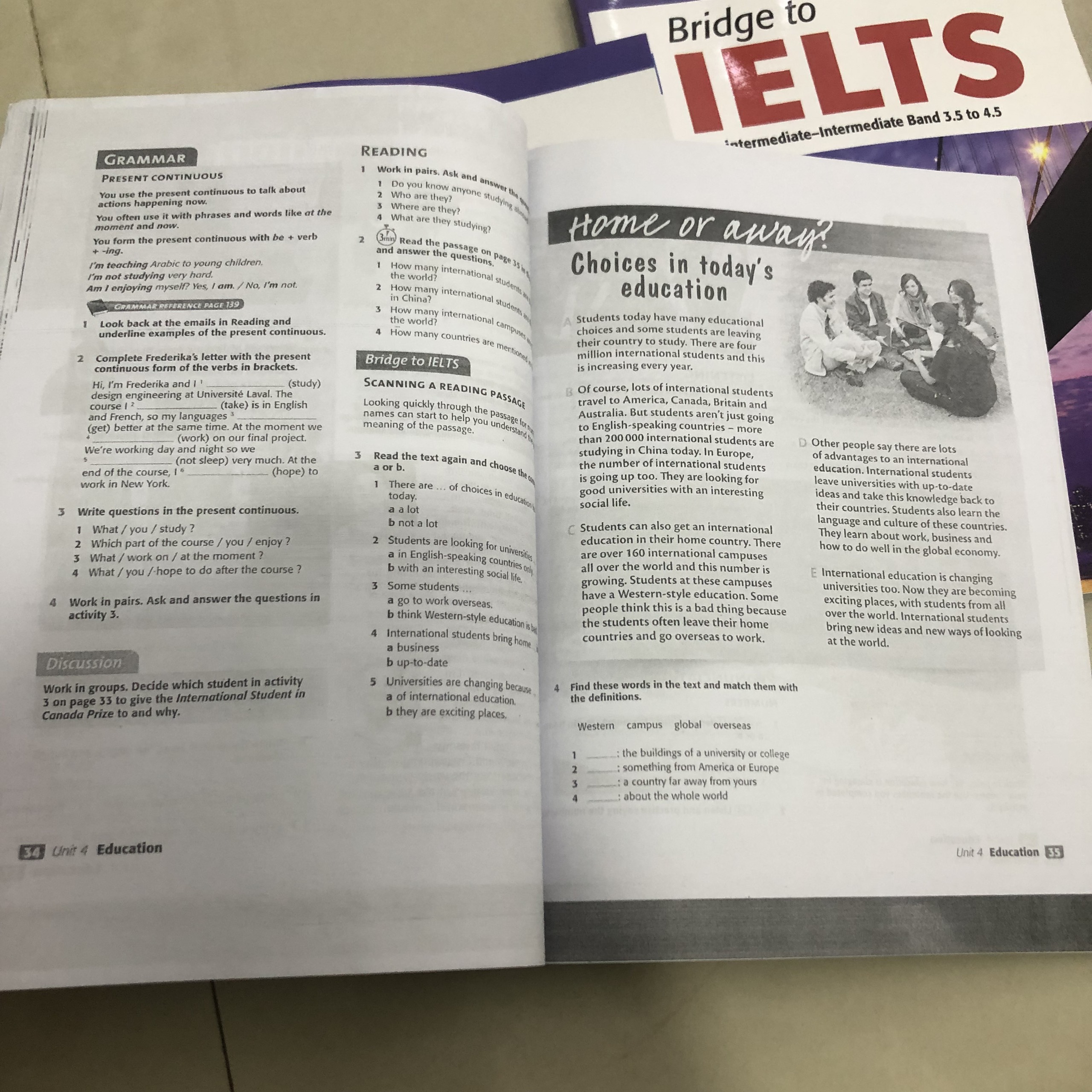Sách Bridge to IELTS Student Book&Work Book (File nghe được gửi qua mail)