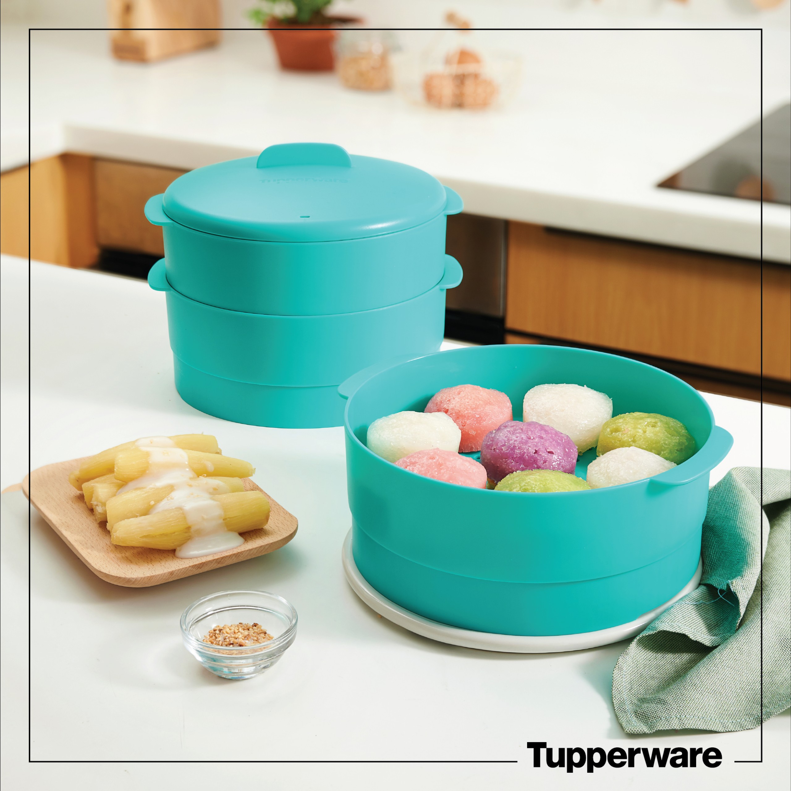TUPPERWARE XỬNG HẤP 3 TẦNG STEAM IT PARADISE