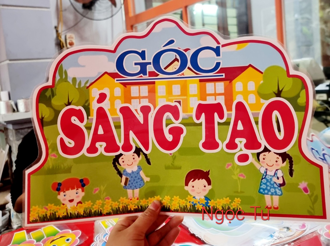 (Đồ dùng dạy học MCH) Tên Góc Sáng tạo -  khổ A3 A4