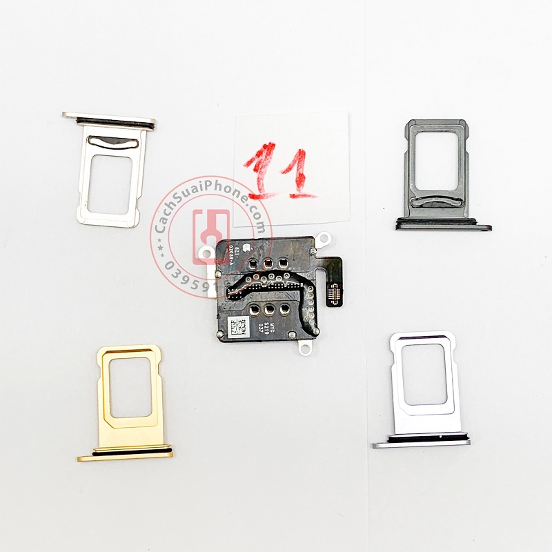 Ổ 2 Sim và Khay 2 Sim IP 11