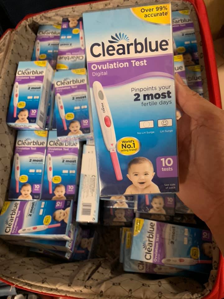QUE THỬ RỤNG TRỨNG ĐIỆN TỬ CLEARBLUE Úc