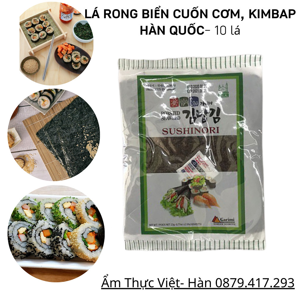 Rong biển Hàn Quốc cuộn cơm (gimbab) gói 10 lá ( 1 gói )