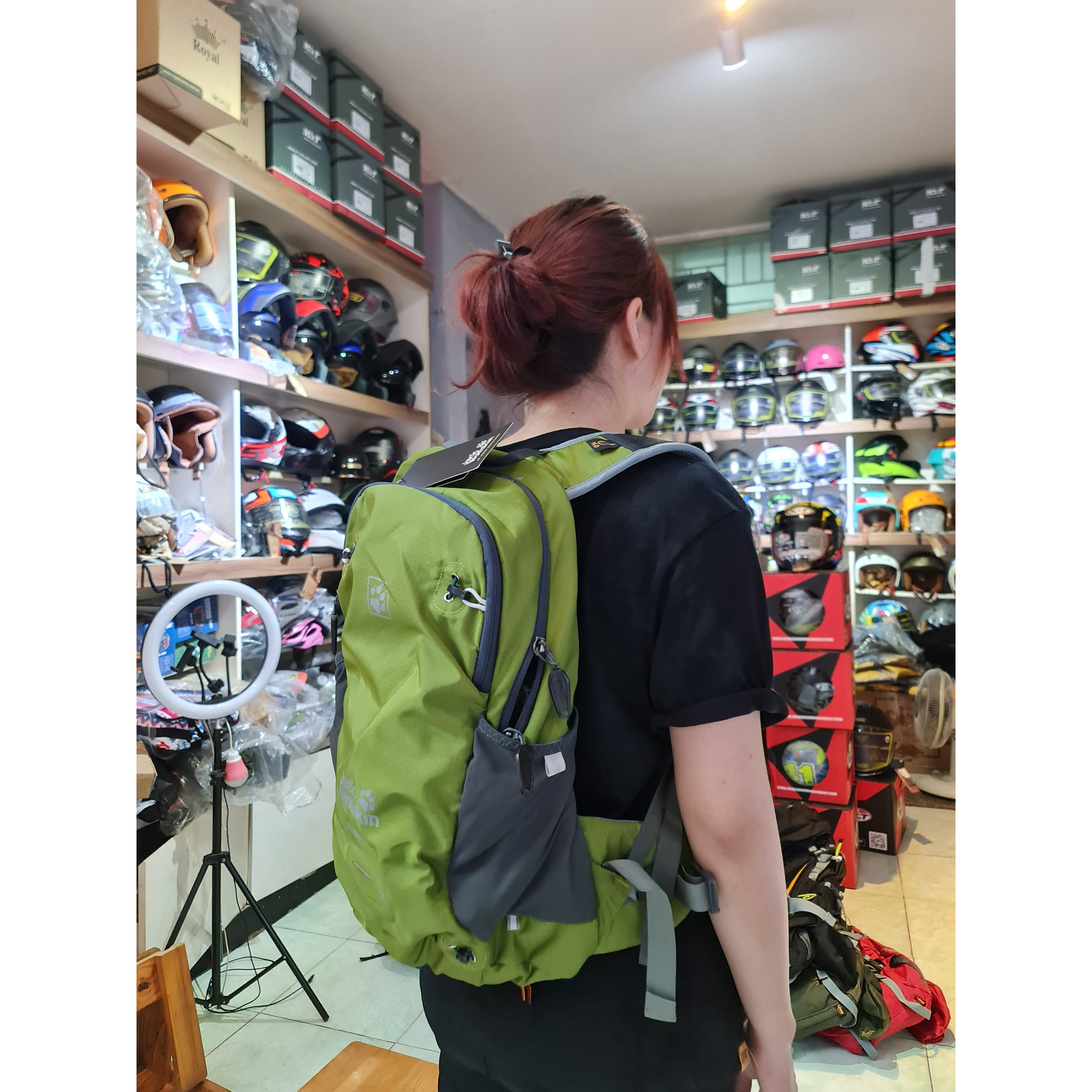 Balo phượt Jack Wolfskin 12 lít - Balo phượt có bọc balo chống nước