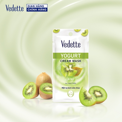 Mặt nạ kem sữa chua Vedette Kiwi 10ml
