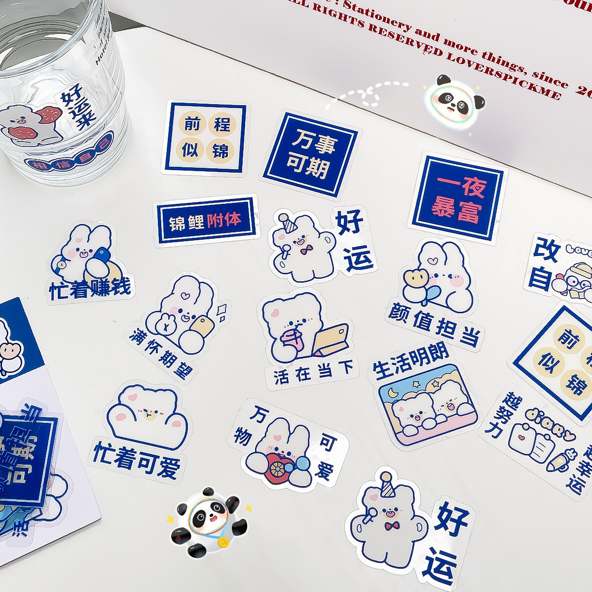 Set 40 Sticker Trang Trí Hình Thú Cưng Dễ Thương