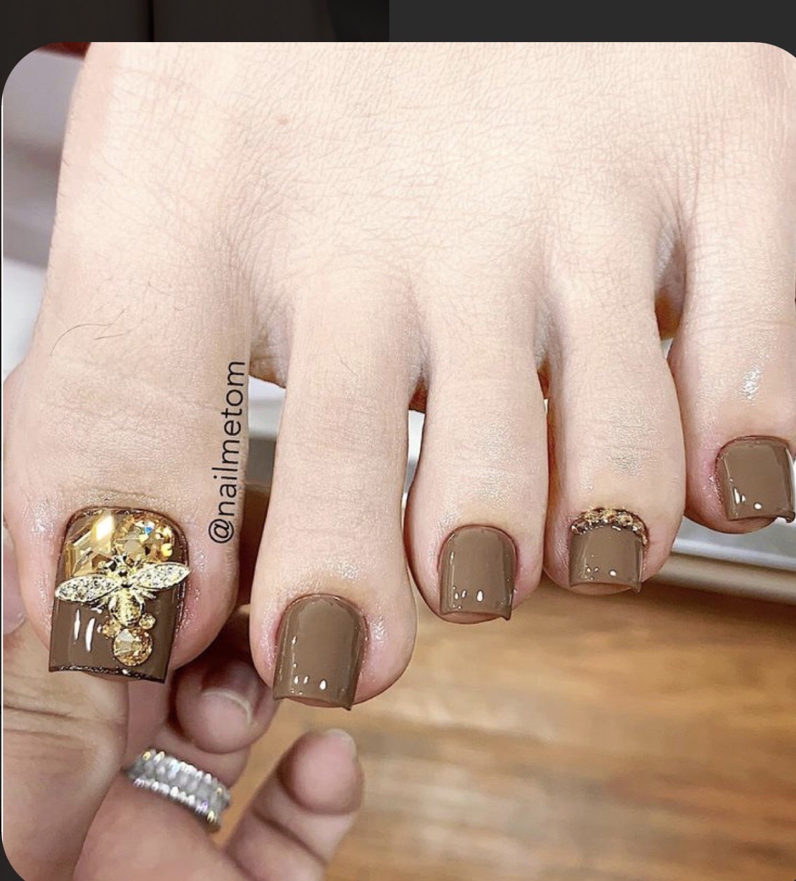 Móng chân giả giá rẻ/ nail thiết kế/ nailsbox/ Móng úp chân/ móng chân giả đính đá