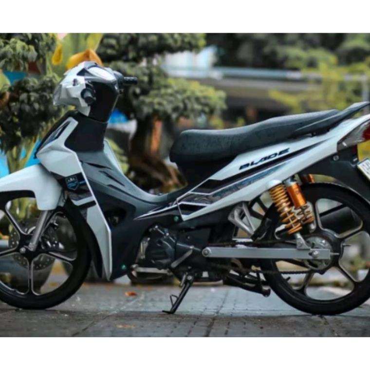 Tem rời honda wave blade 110 hoa văn dán xe trắng