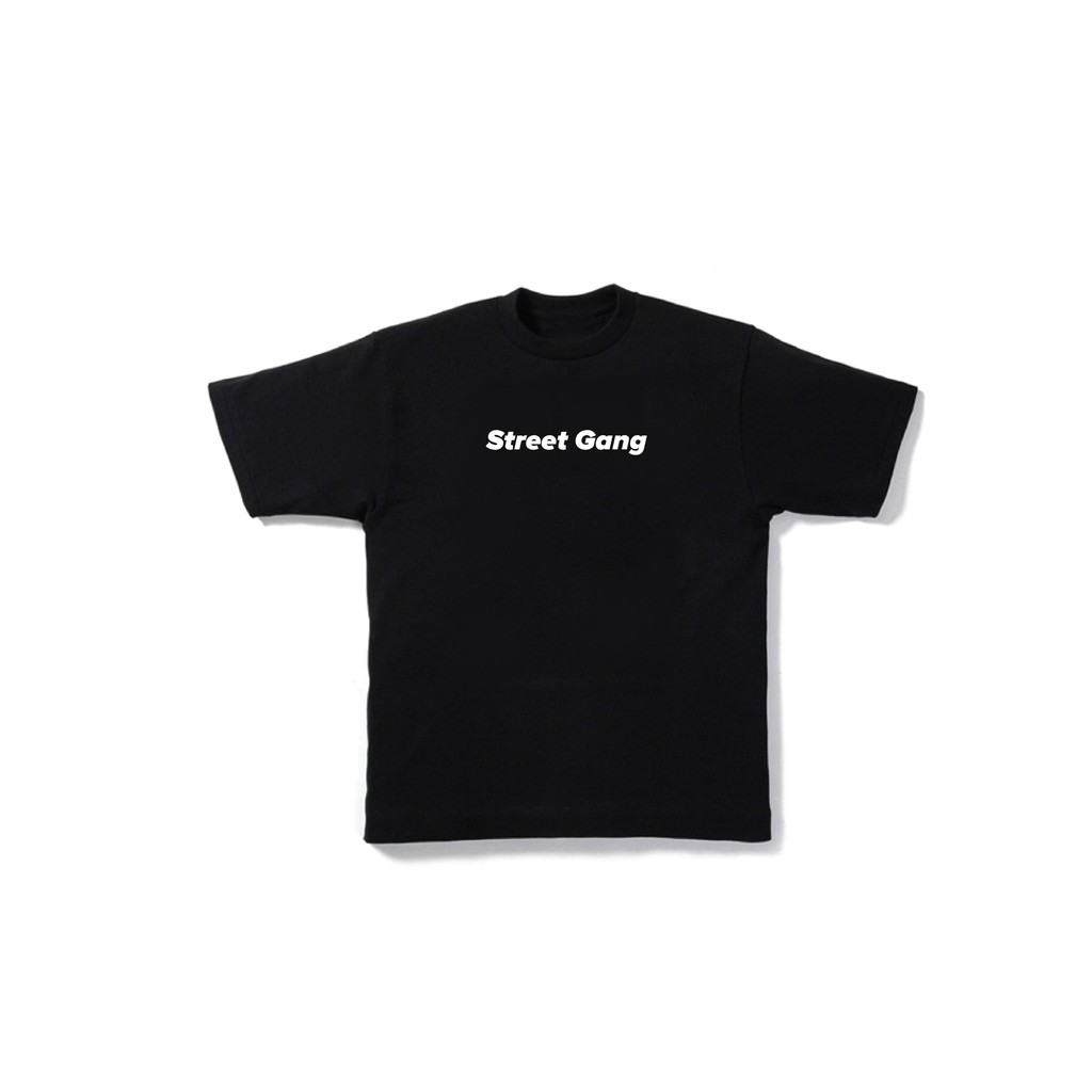Áo thun Chữ Basic - Đen - Street Gang