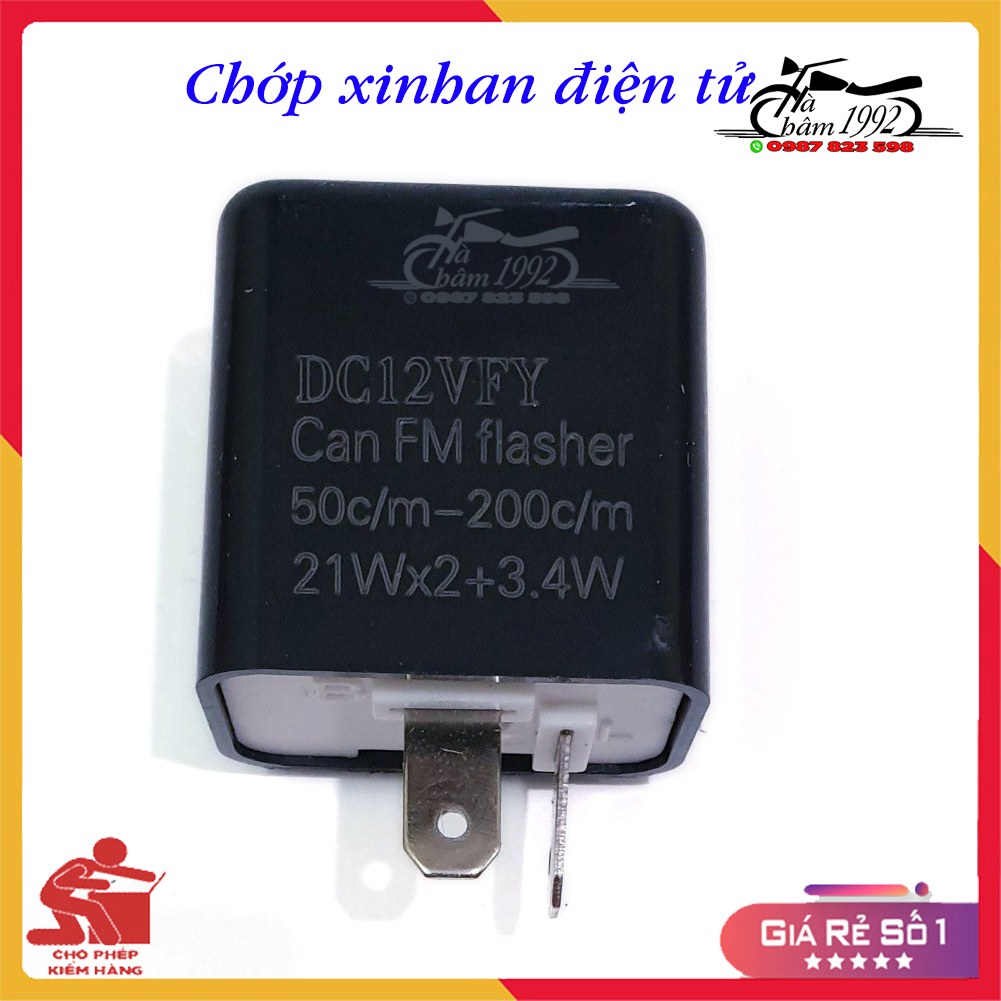 Cục Chớp Role Xinhan Điện Tử Gắn Xe Máy (Có Chỉnh Nhanh Chậm)