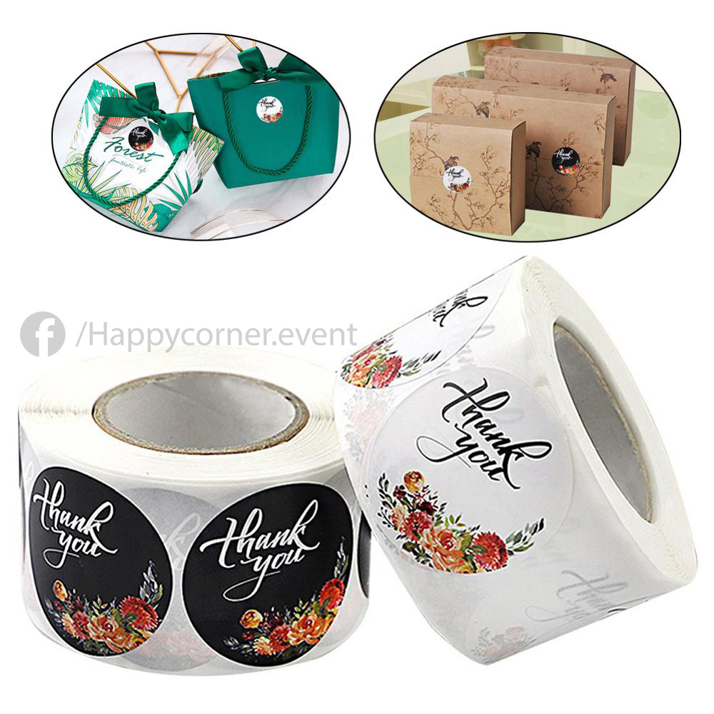 500 STICKER NHÃN DÁN CẢM ƠN – DIY – HAPPY CORNER