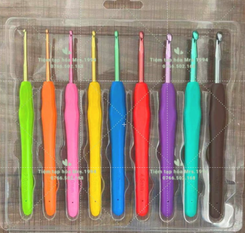 1 cây kim móc len cán dẻo - dụng cụ móc len - khâu móc đánh dấu
