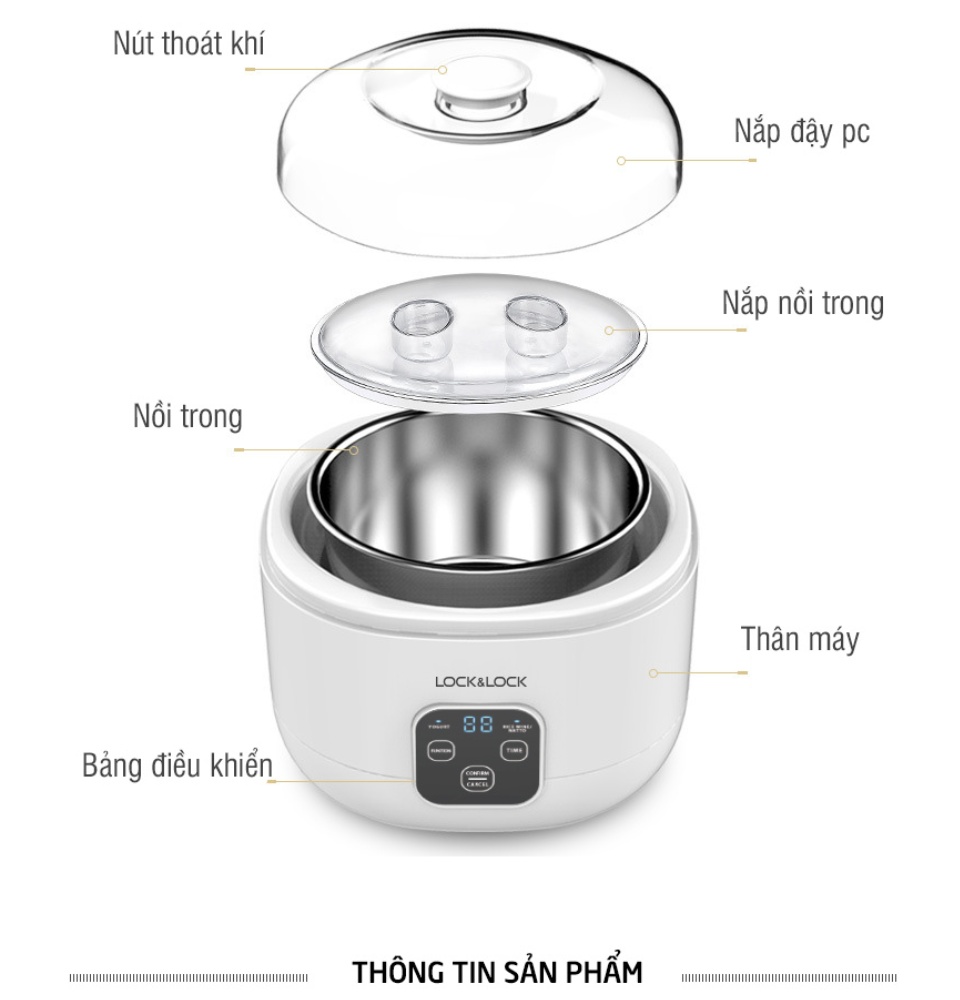 Máy làm sữa chua LOCK&LOCK - EJY211