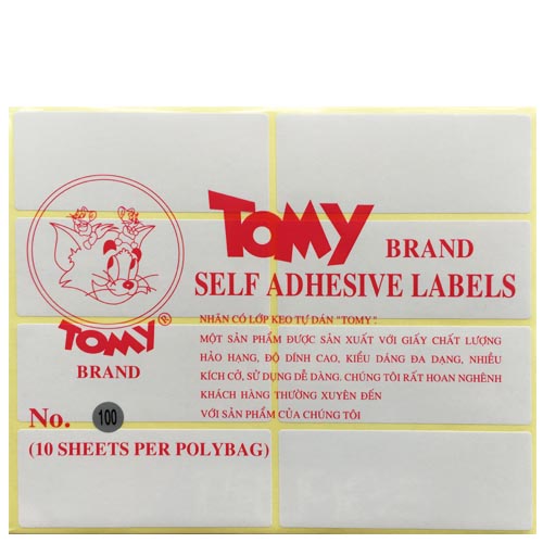 Nhãn decal tomy 100