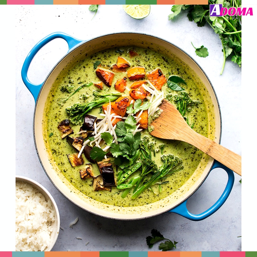 [HCM]Gia vị cà ri xanh Thái Lan đậm đặc - Cốt bột cà ri Thái Green Curry Paste Mae Ploy 400g น้ำพริกแกงเขียวหวาน