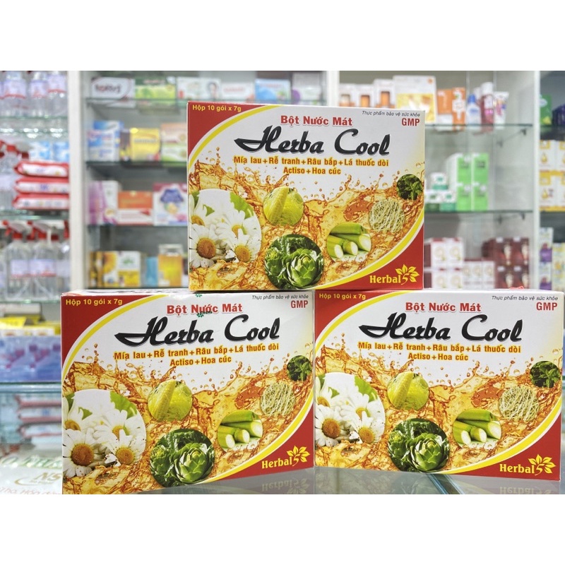Bột Nước Mát Herba Cool Hộp 10 gói ( 1gói x 7g)