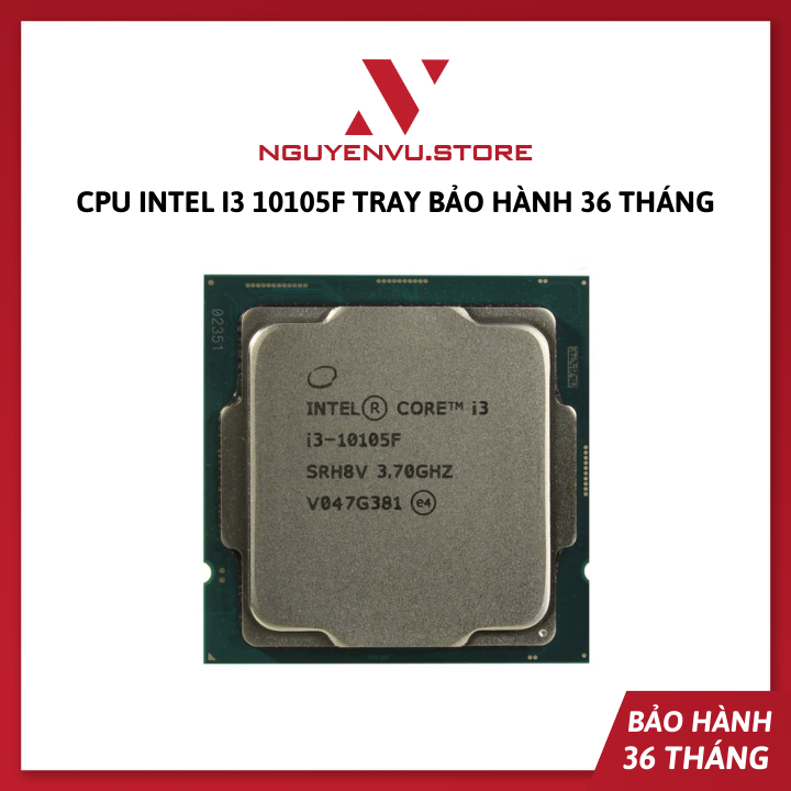 Intel Core i3 10105f CPU (tray no box)-36 months warranty