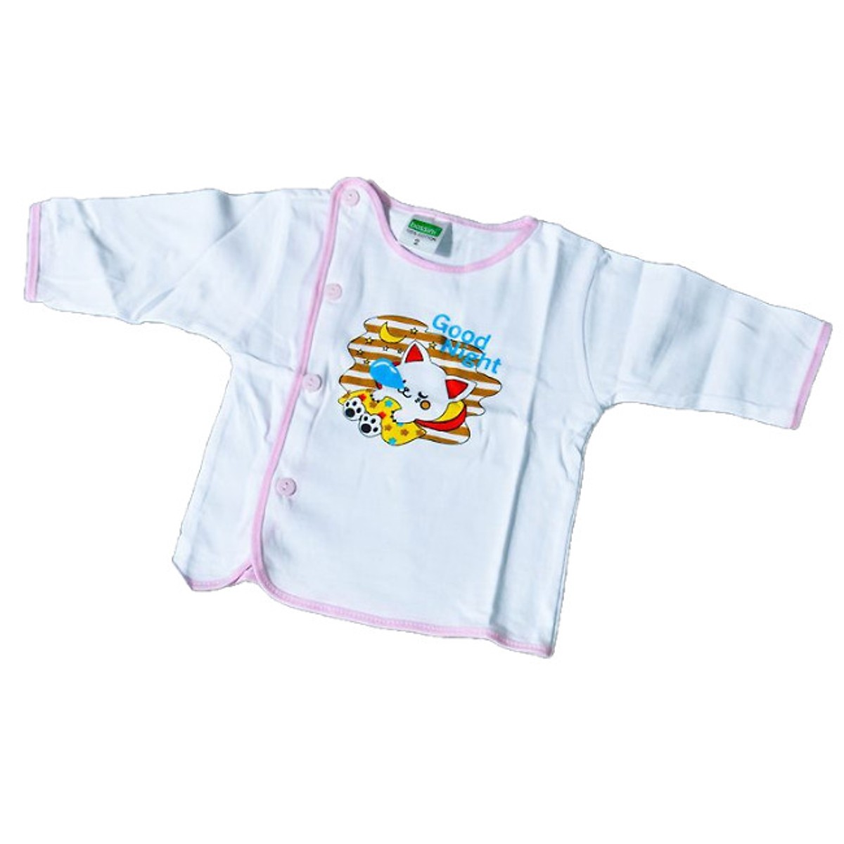 Combo 10 Áo Cho Bé Từ 0 Đến 6 Tháng Tay Dài Màu Trắng  Ảnh Thật Shop Chụp Có Size Bé 2 Ký Đến 6 Ký