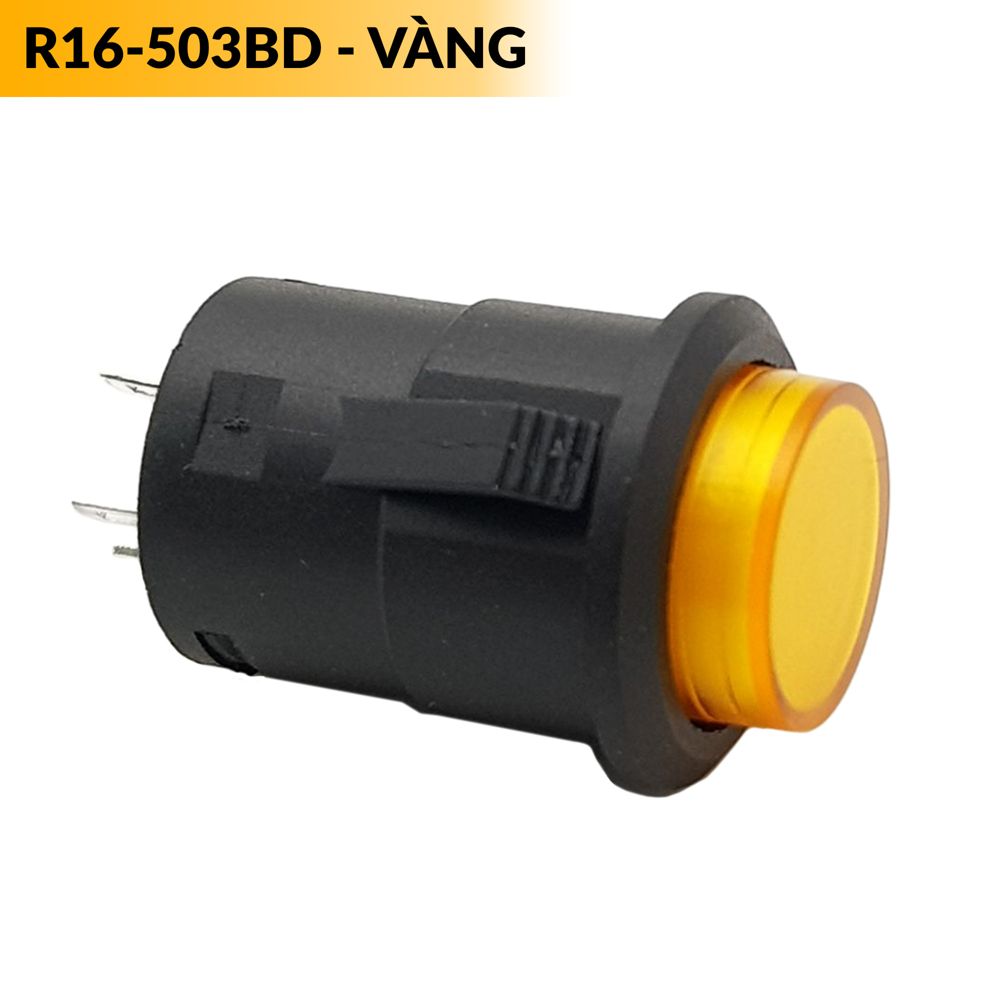 Nút nhấn nhả có đèn gài hộp kiểu gài 16mm R16-50