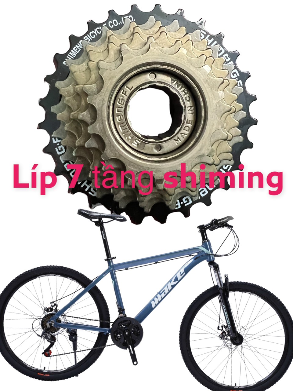 líp 7 tầng xe đạp ( líp vặn ) .