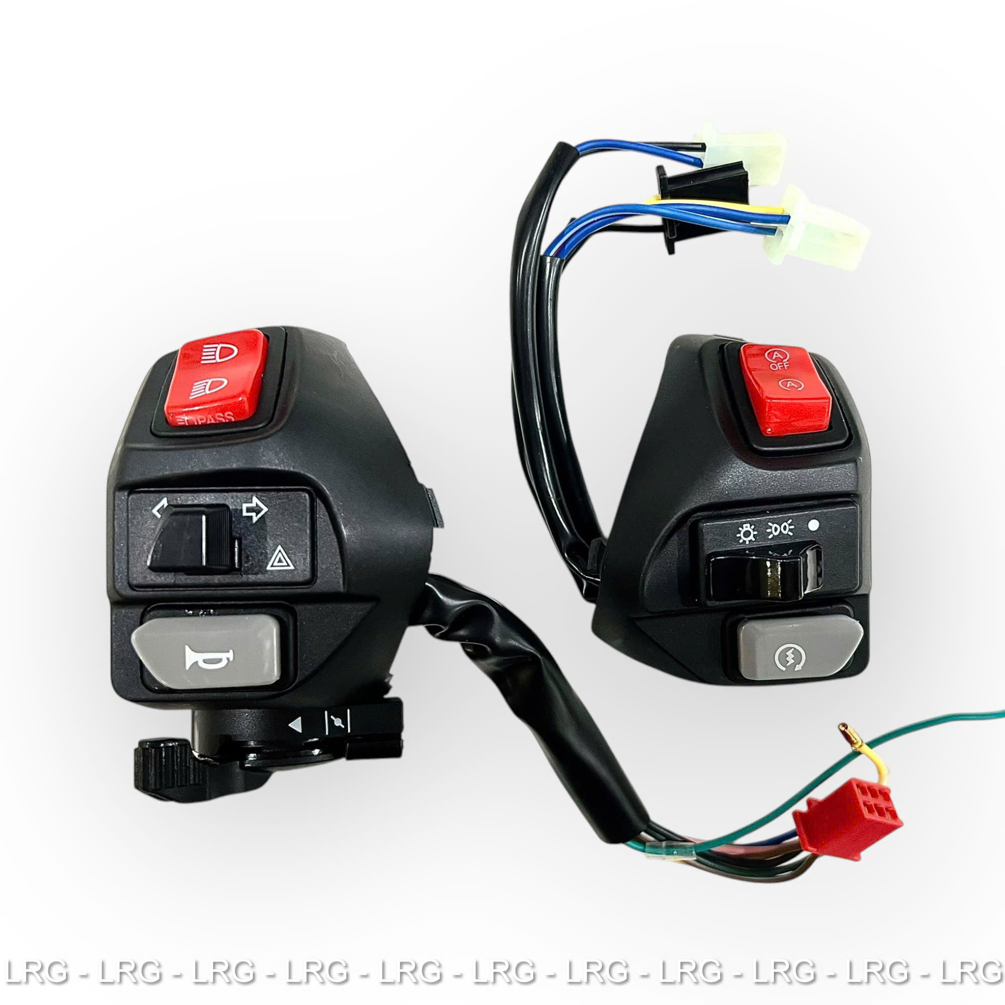 Cùm Công Tắc NVX Nút Đỏ Có Kéo E Mod Dây Sẵn Cho Exciter 135 2004-2014 ( Exciter 4 Số, 5 Số)