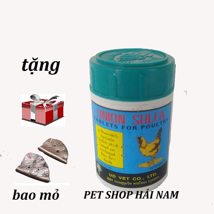 Đ.Ặ.C T.R.Ị PHÂN XANH PHÂN TRẮNG CHO GÀ ĐÁ- [ Combo 2 lọ x 100 vn]-Union sulfa T.H.U.Ố.C GÀ ĐÁ.