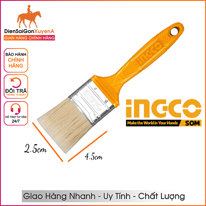 Cọ sơn dầu - cọ quét sơn, cọ lăn cán nhựa cao cấp nhiều kích thước ingco chptb - điện sài gòn xuyên á