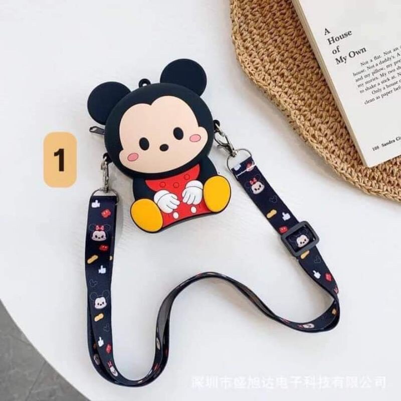 Túi Đeo Chéo Silicon Hoạt Hình Đáng Yêu Cho bé