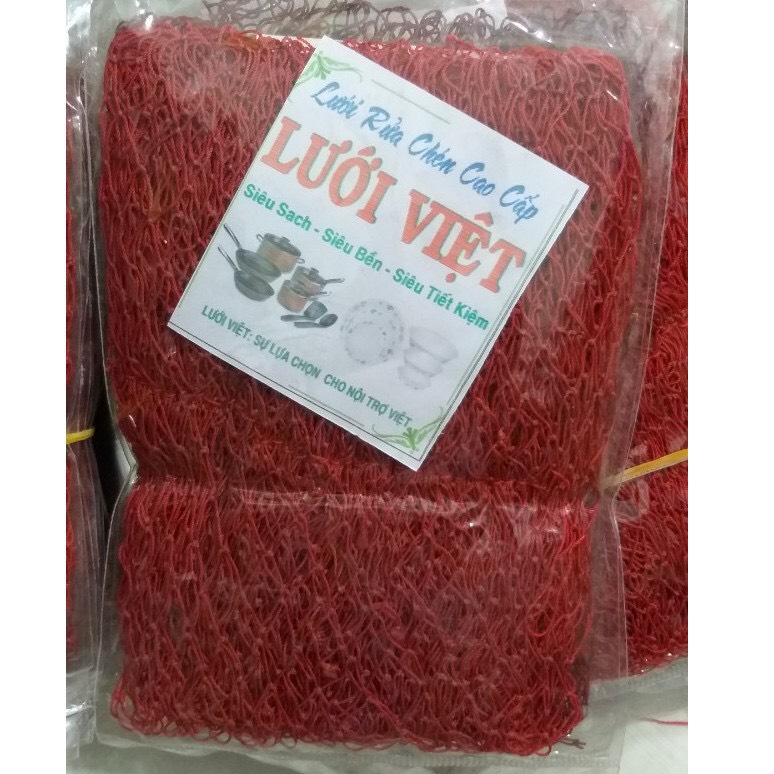 Lưới rửa chén Cao cấp - cước lưới rửa chén bát đa năng - cước chà nồi