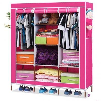 Tủ vải cỡ đại 3 buồng 8 ngăn cao cấp