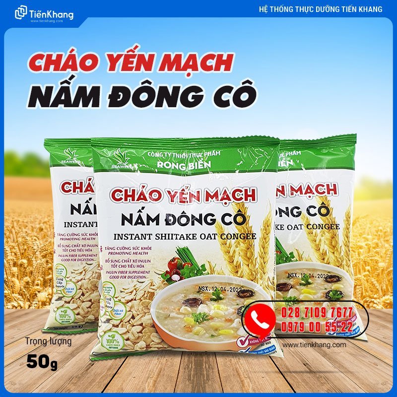 Cháo Yến Mạch Nấm Đông Cô