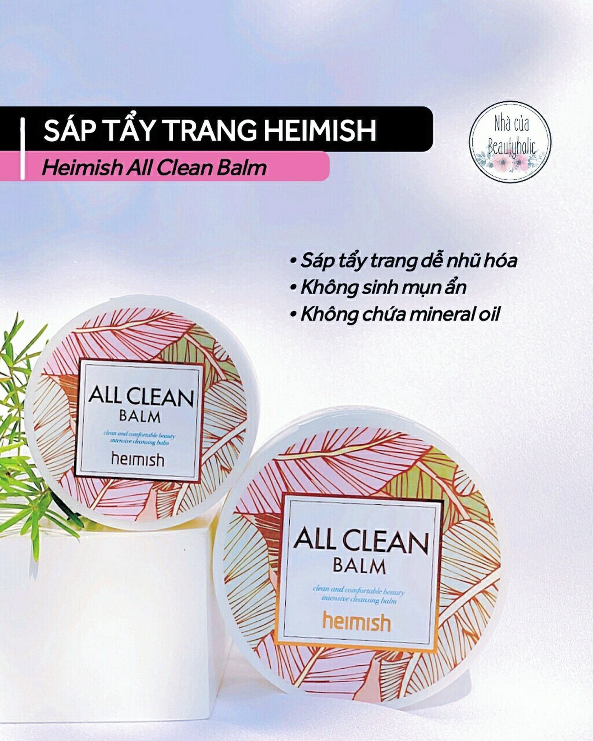 [HCM][Nhacuabeautyholic] Sáp tẩy trang HEIMISH ALL CLEAN BALM