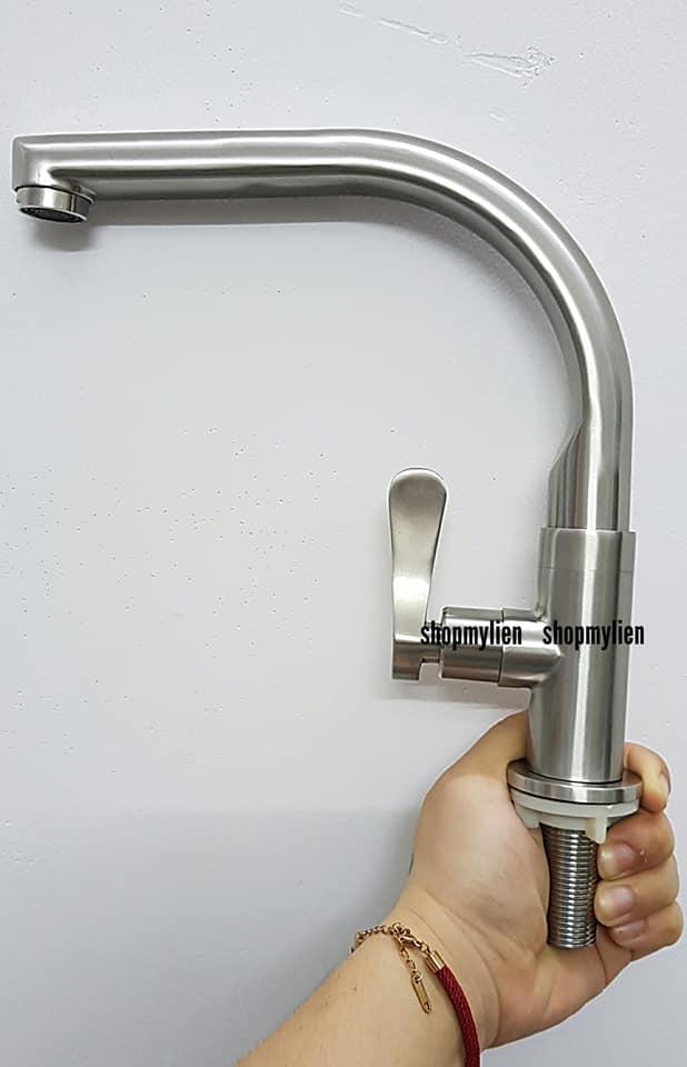 [Q.Tân Bình] Vòi rửa chénvòi rửa bát lạnh inox SUS 304