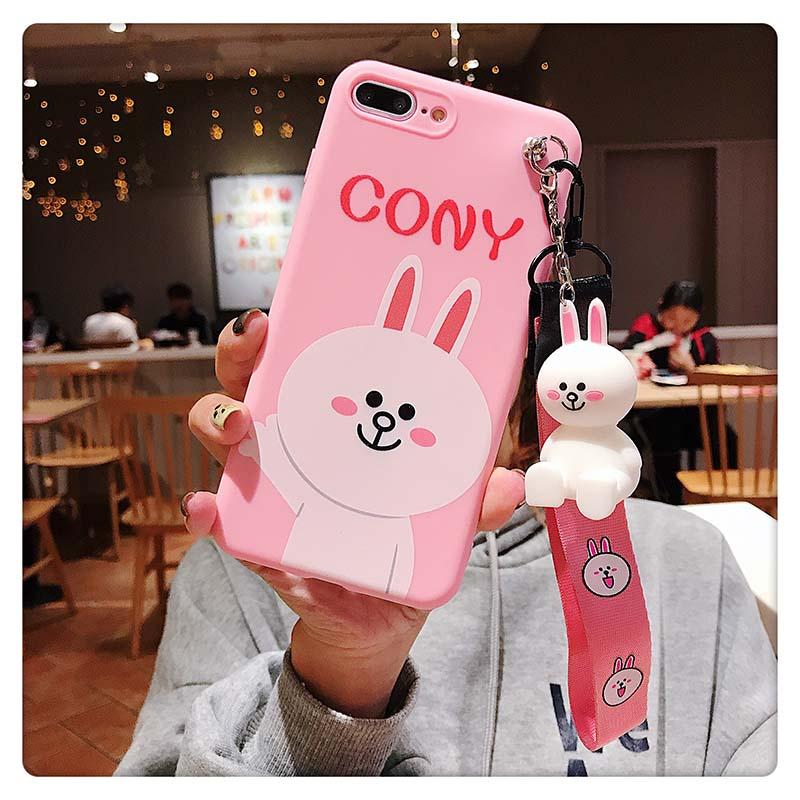 ỐP LƯNG IPHONE HÌNH THỎ ( Tặng Dây Đeo Tay + giá đỡ ) 6/6s/6plus/7/8s /7plus/8plus/X/Xs/XsMax