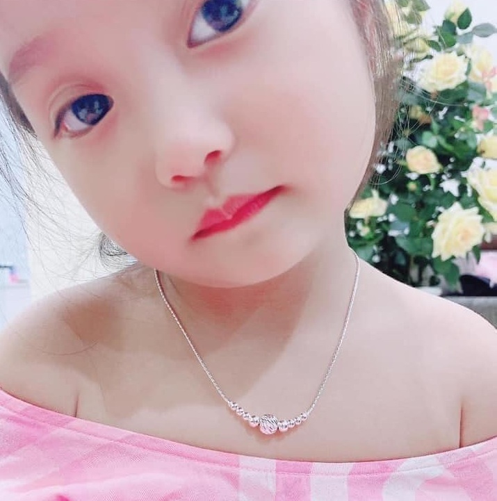 Dây chuyền bạc trẻ em MS12