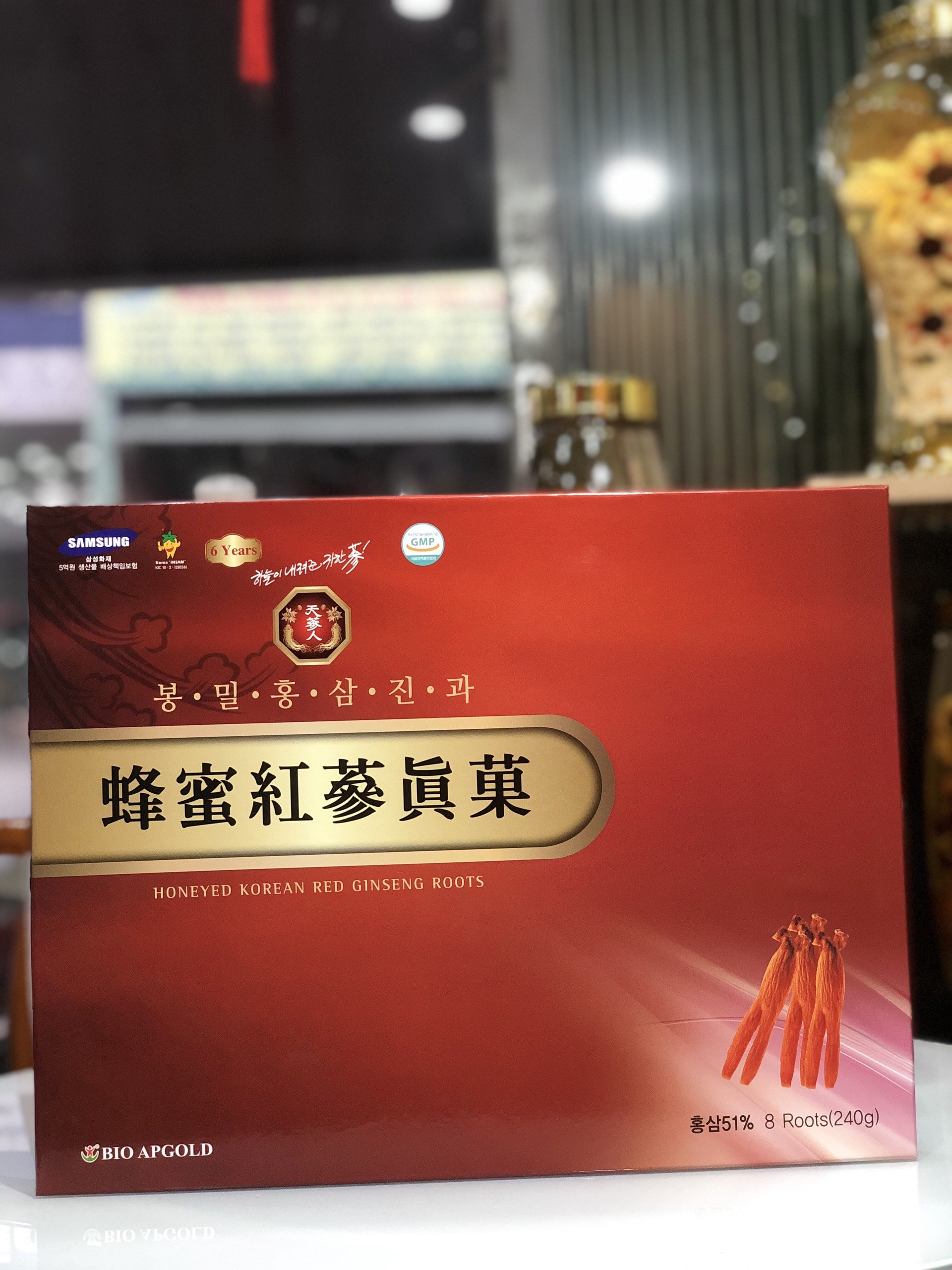 {HÀNG CÔNG TY} Sâm củ tẩm mật ong Bio Apgold Hàn Quốc (240g)