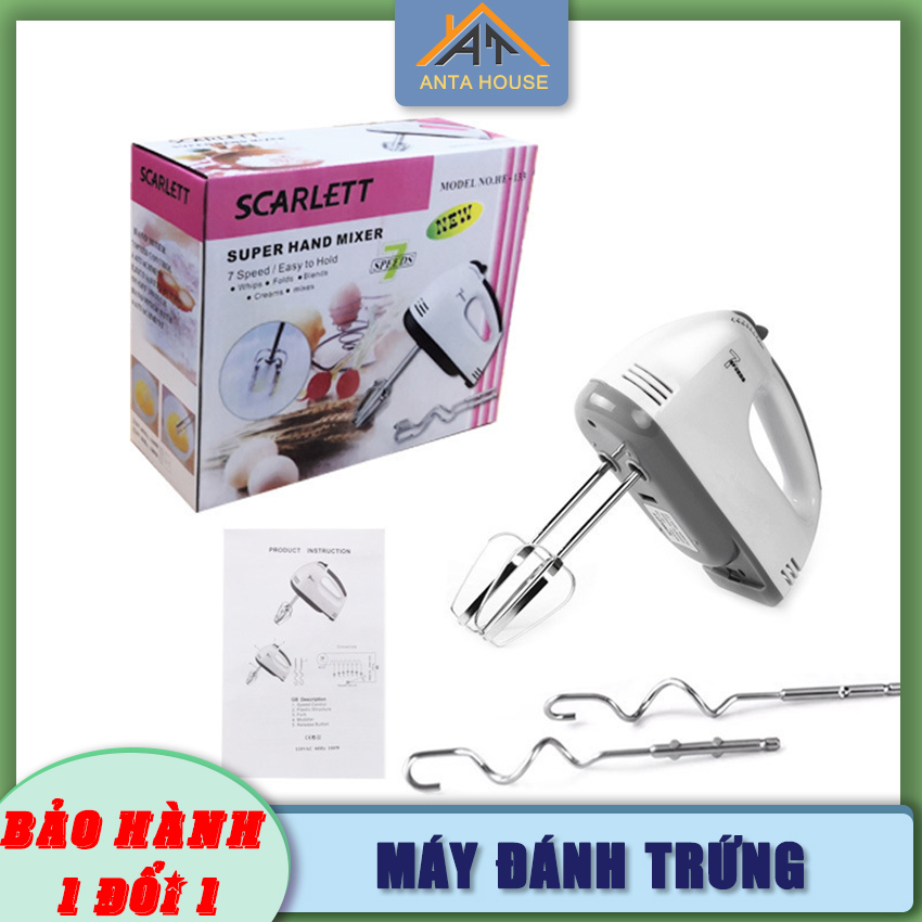 Máy Đánh Trứng Cầm Tay 7 Tốc Độ Công Suất 180W ANTAHOUSE