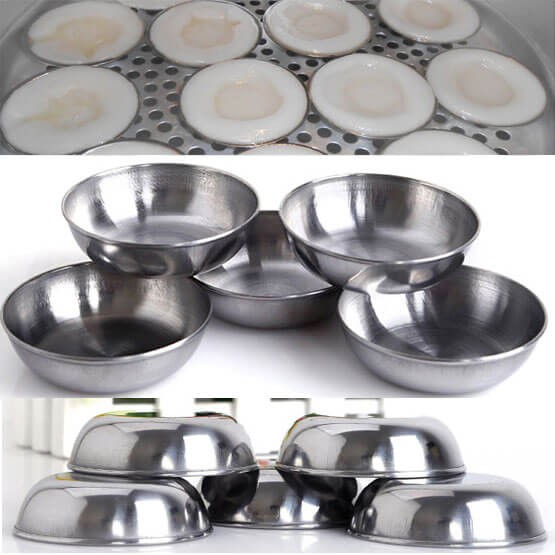 [HCM]Combo 10 Chén Inox Làm Bánh Bèo (hoặc Đựng Nước Chấm)