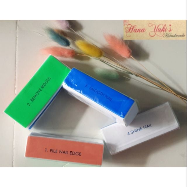 Dụng cụ đánh bóng - khối đánh bóng 4 mặt - Resin [HanaYuki's Handmade]