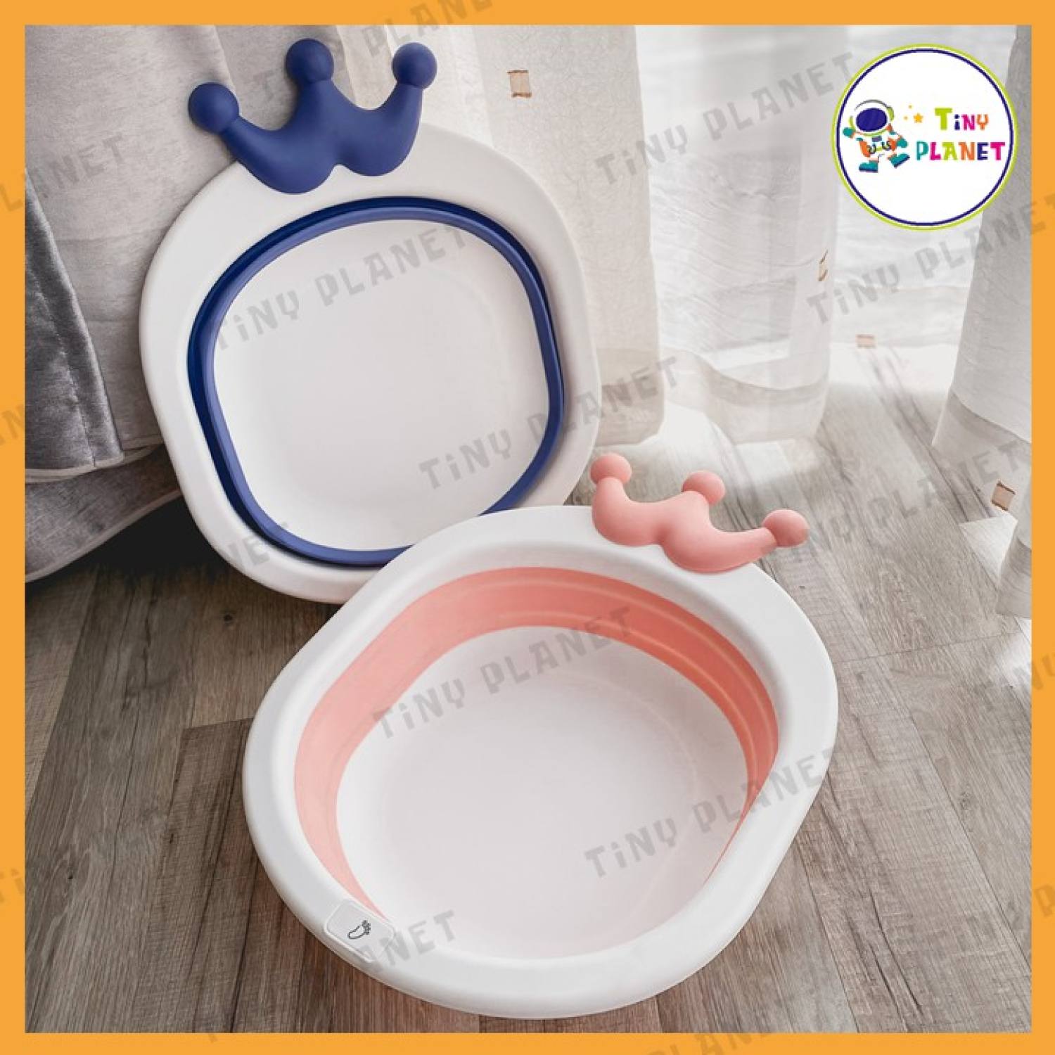 Chậu gập gọn Tiny Tots hình vương miện cho bé