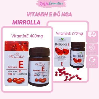 Mới mẻ Vitamin E đỏ Nga vitamine Mirrolla hàm lượng 270mg 400mg mẫu mới lọ thumbnail