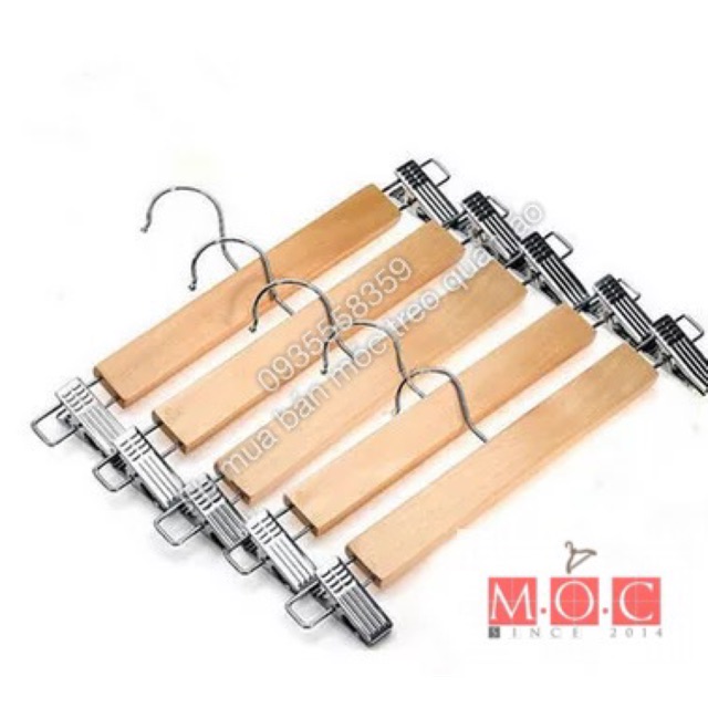 Móc kẹp gỗ vàng kẹp sắt Combo 10 cái
