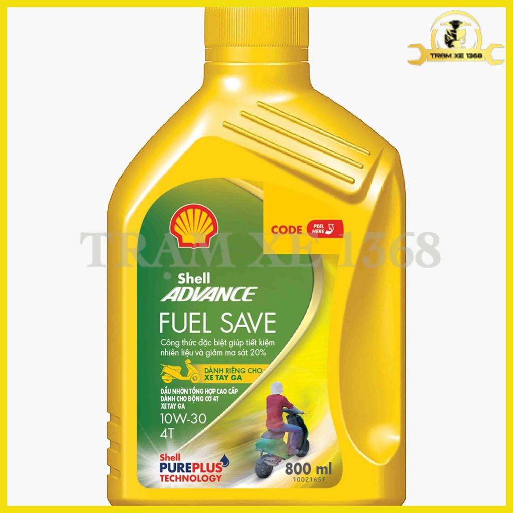 (Xe Ga 800ml) Dầu Nhớt Shell Fuel Save 10w30 SN Full Tổng Hợp Tiết Kiệm ...