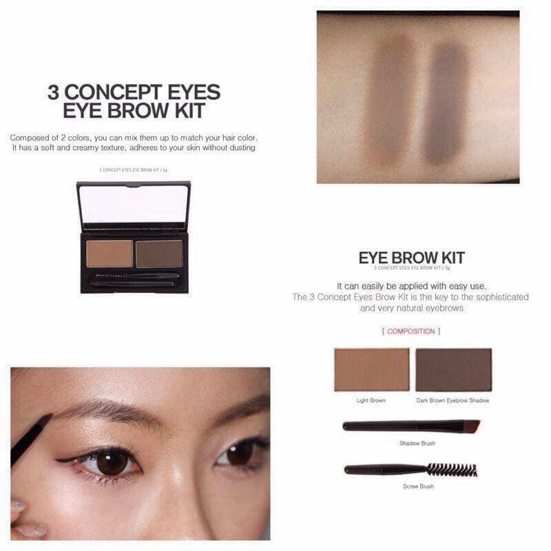 (CAM KẾTHÀNG CHUẨN AUTH) Bột tán mày 3CE EYE BROW KIT