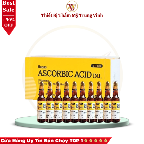 Vitamin C Hàn Quốc Vitamin C spa ( 1 Hộp 50 ống ) ( Vỉ 10 ống)
