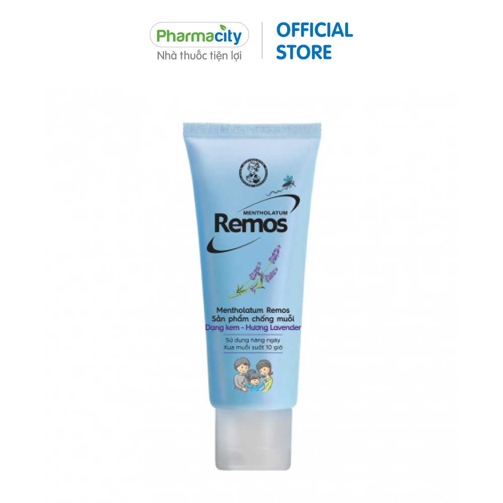 Kem chống muỗi hương lavender Mentholatum Remos