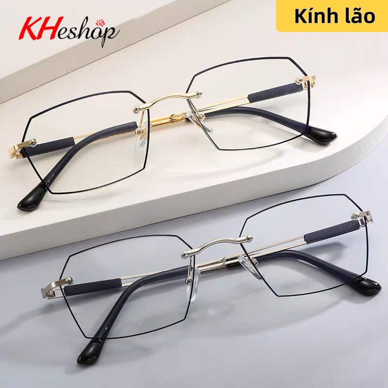Kính lão trẻ trung dành cho người Trung Niên bị Viễn thị form không viền mã Y5213
