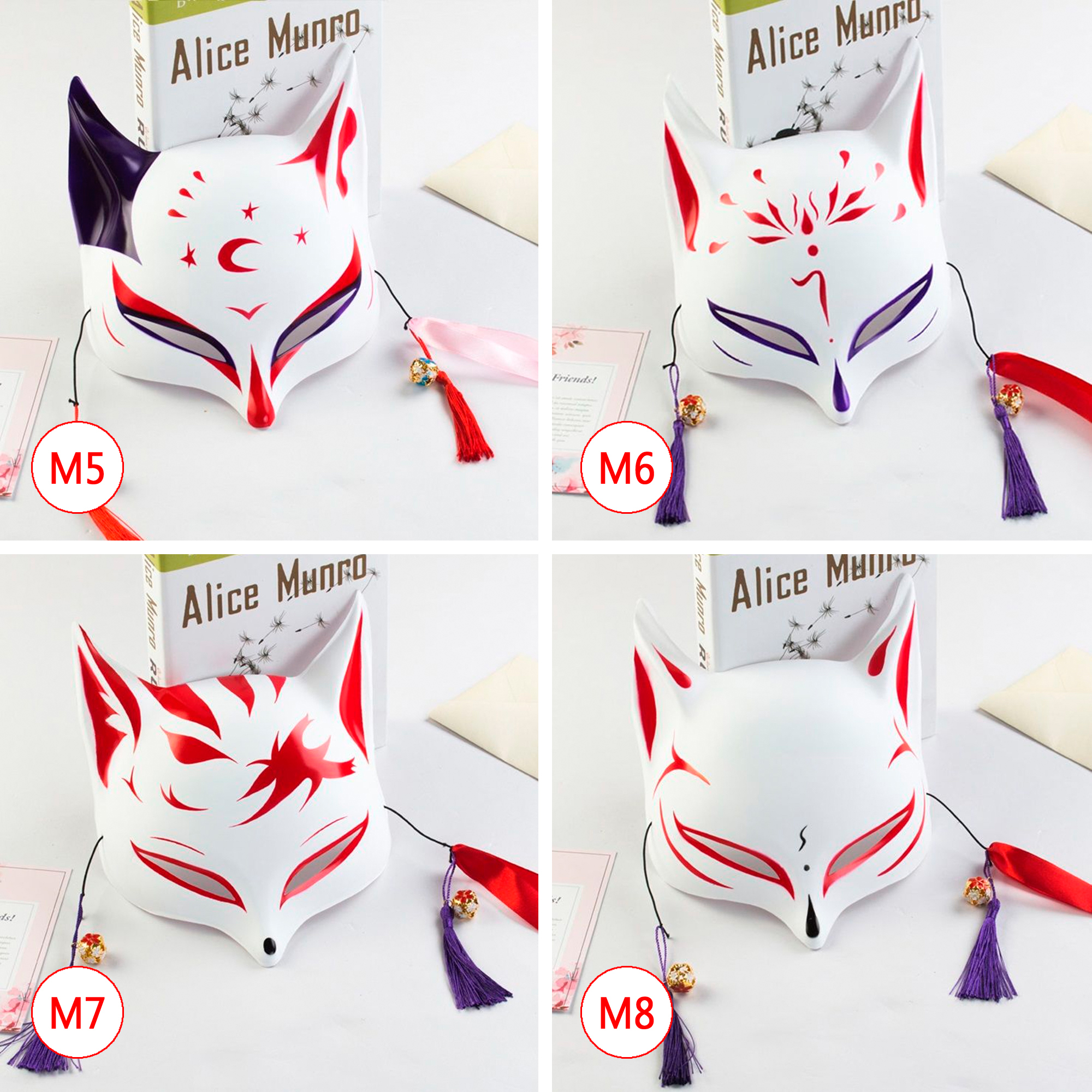 [10 mẫu] Mặt nạ cáo Kitsune cosplay - Kiểu 1